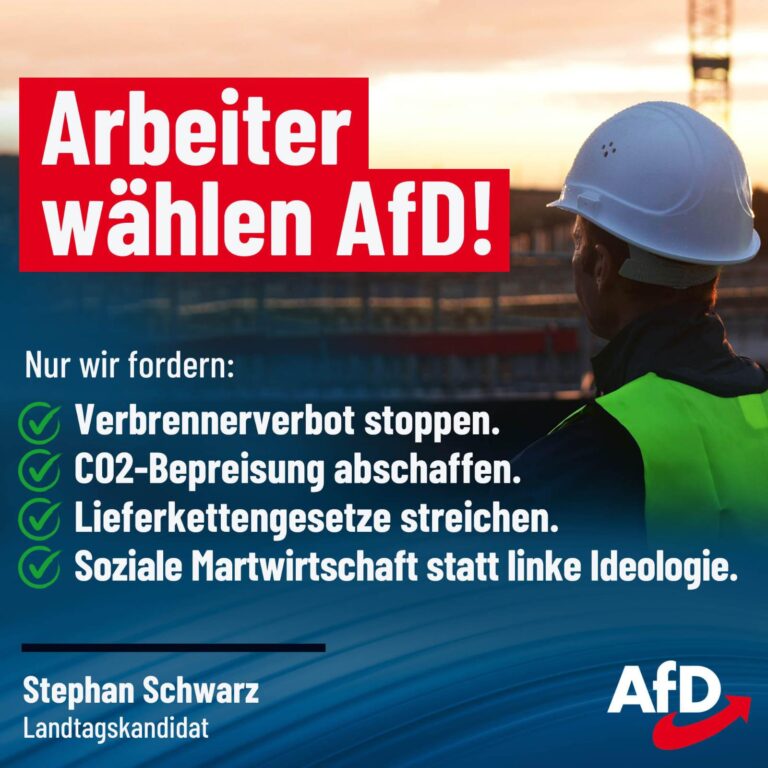 Arbeiter w&auml;hlen AfD!