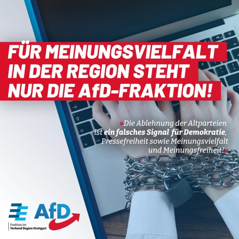 F&uuml;r Meinungsvielfalt in der Region steht nur die AfD-Fraktion!