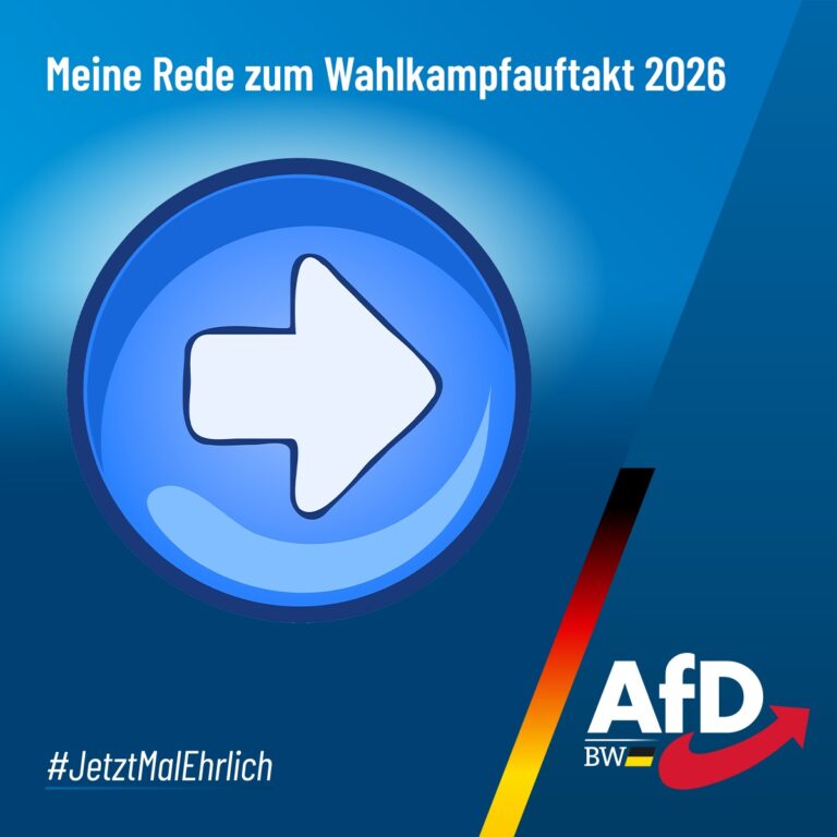 Meine Rede zum Wahlkampfauftakt in Aspach vom 09.01.2026