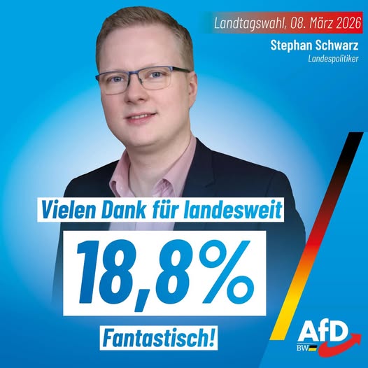 Vielen Dank f&uuml;r landesweit 18,8%
