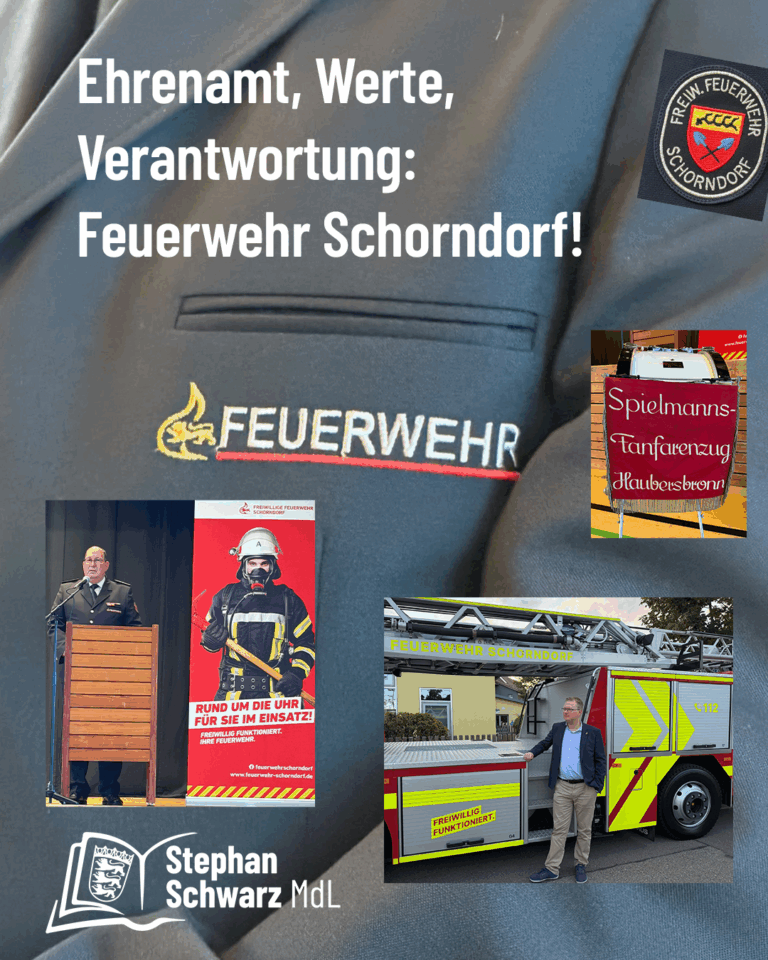 Ehrenamt, Werte, Verantwortung: Feuerwehr Schorndorf!
