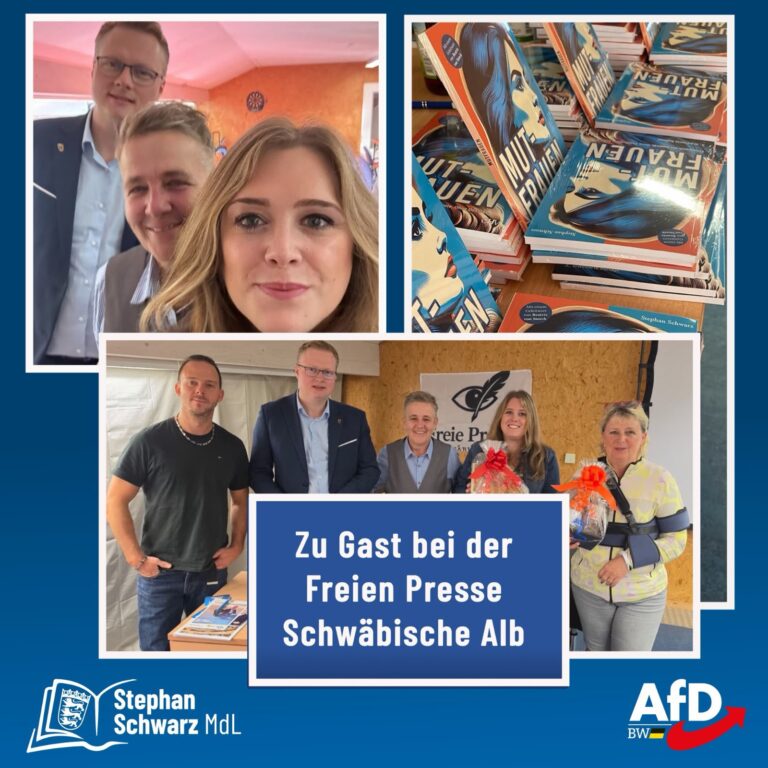 Zu Gast bei der Freien Presse Schw&auml;bische Alb