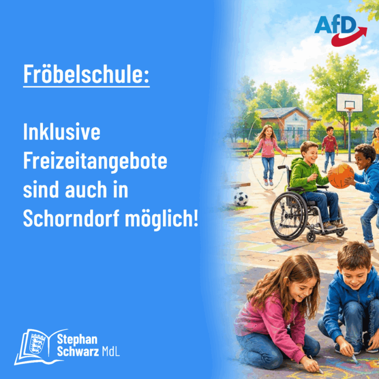 Fr&ouml;belschule: Inklusive Freizeitangebote sind auch in Schorndorf m&ouml;glich!