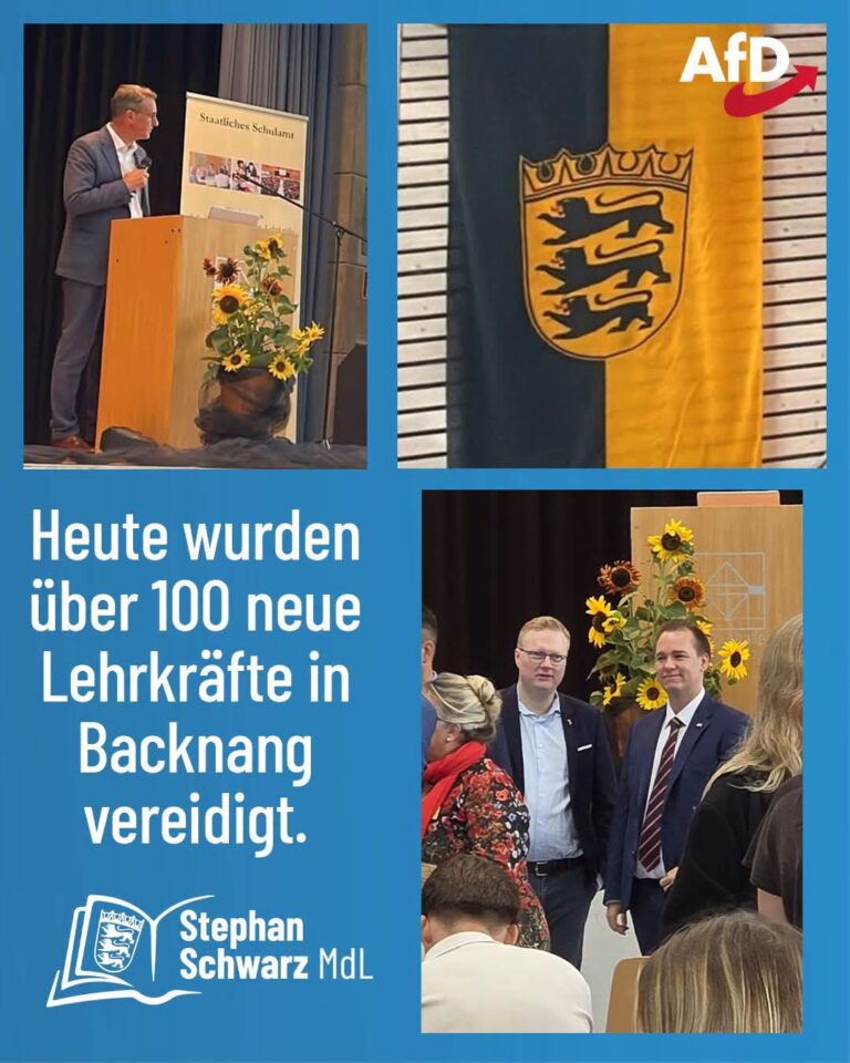 Heute wurden &uuml;ber 100 neue Lehrkr&auml;fte in Backnang vereidigt