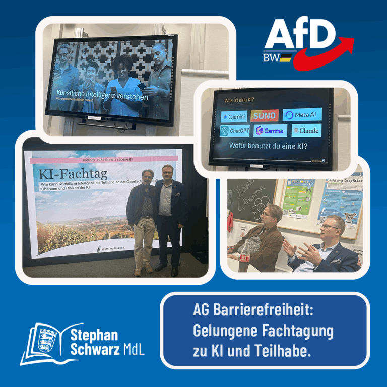AG Barrierefreiheit: Gelungene Fachtagung zu KI und Teilhabe